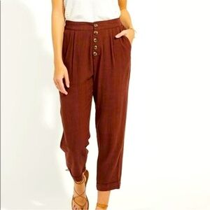 Gentle Fawn Rich Brown Cropped Pants